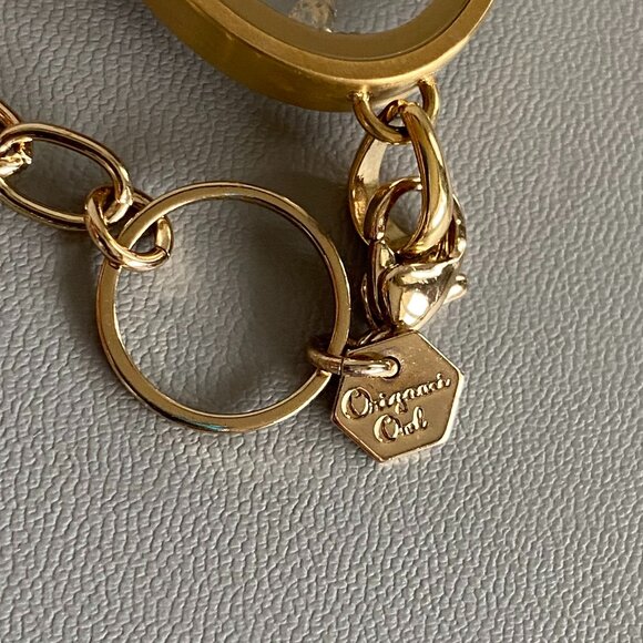 Origami Owl Gold Toggle Chain Oval Necklace Pendant - Picture 6 of 12